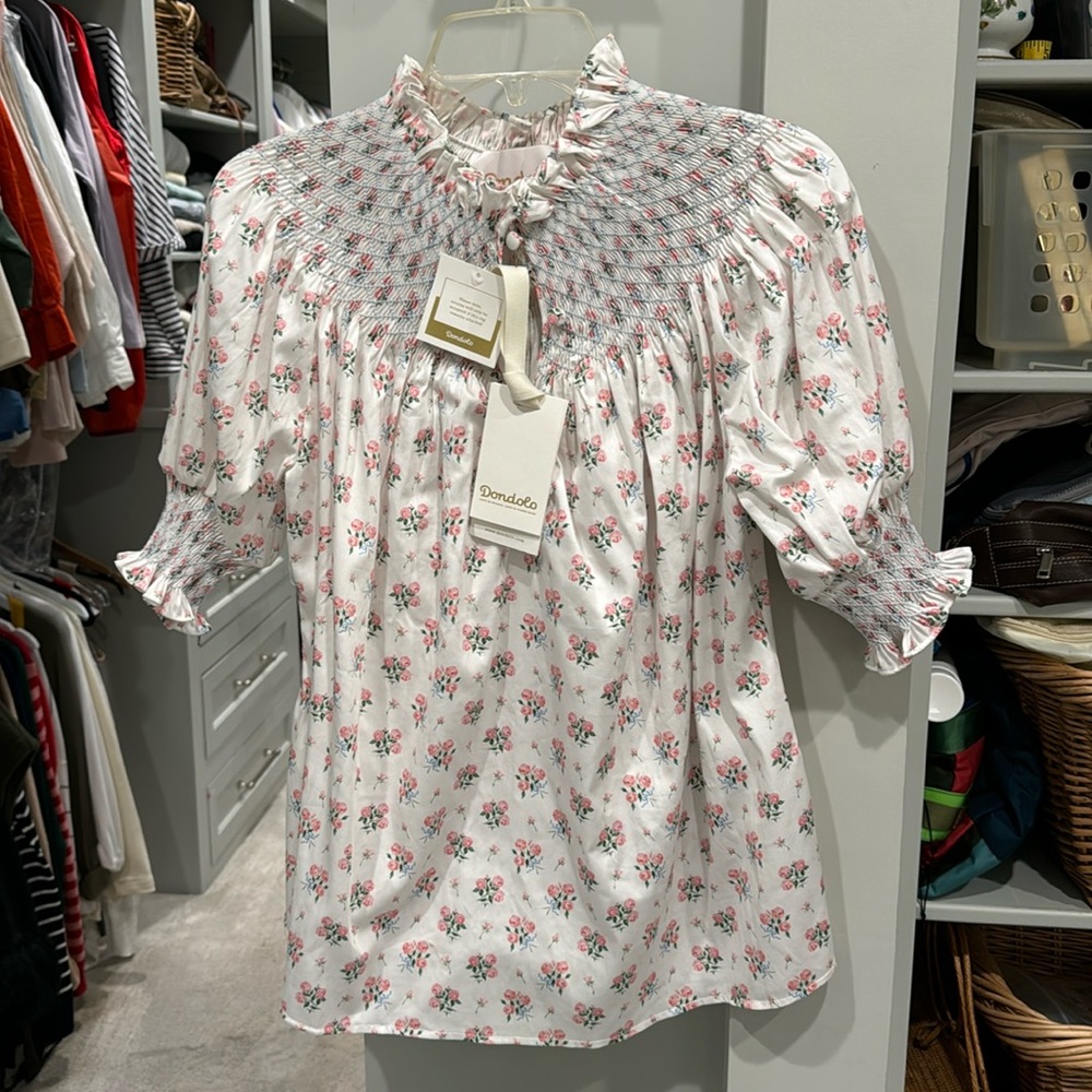 Women’s DONDOLO Alice Shirt-Nicola Floral Size Large